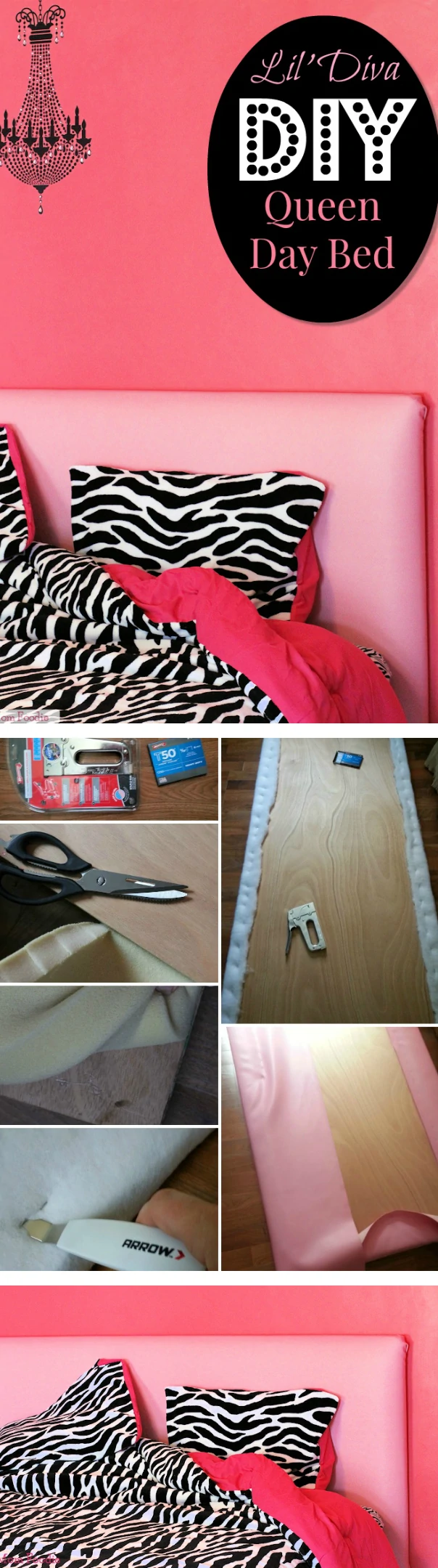 DIY Queen Bed to Daybed