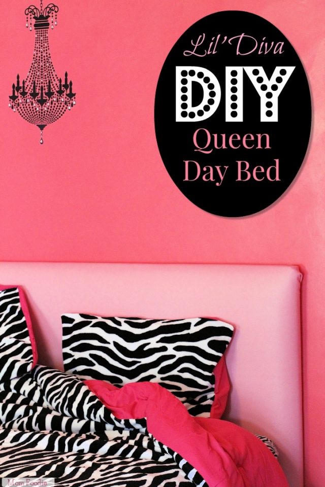 DIY Queen Day Bed Hollow Core Door Headboard