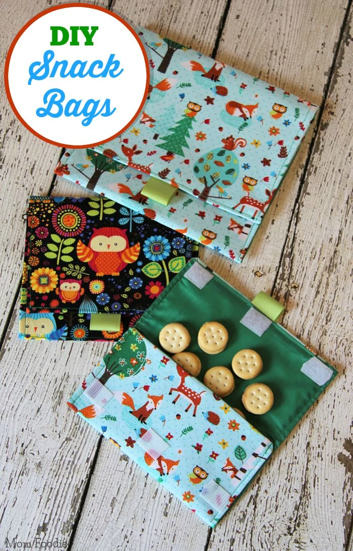 Cute DIY Reusable Snack Bags: Easy Sewing Project - Mom Foodie