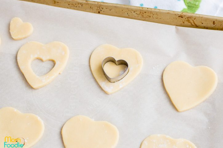 heart cut out cookie