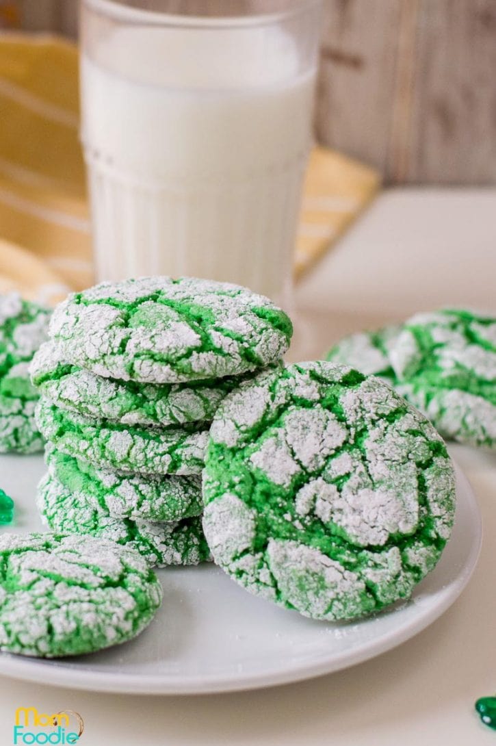 Green cake mix cookies