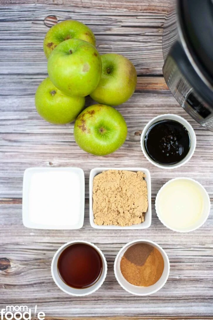 Ingredients for Apple Butter.