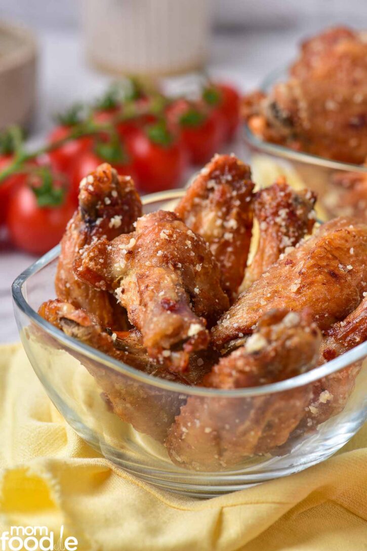 Garlic Parmesan Wings {Air Fryer or Oven} Mom Foodie