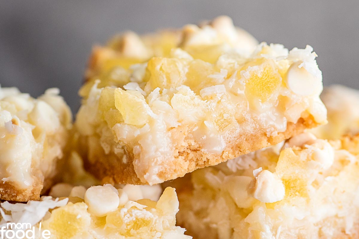 Pineapple Coconut Magic Cookie Bars