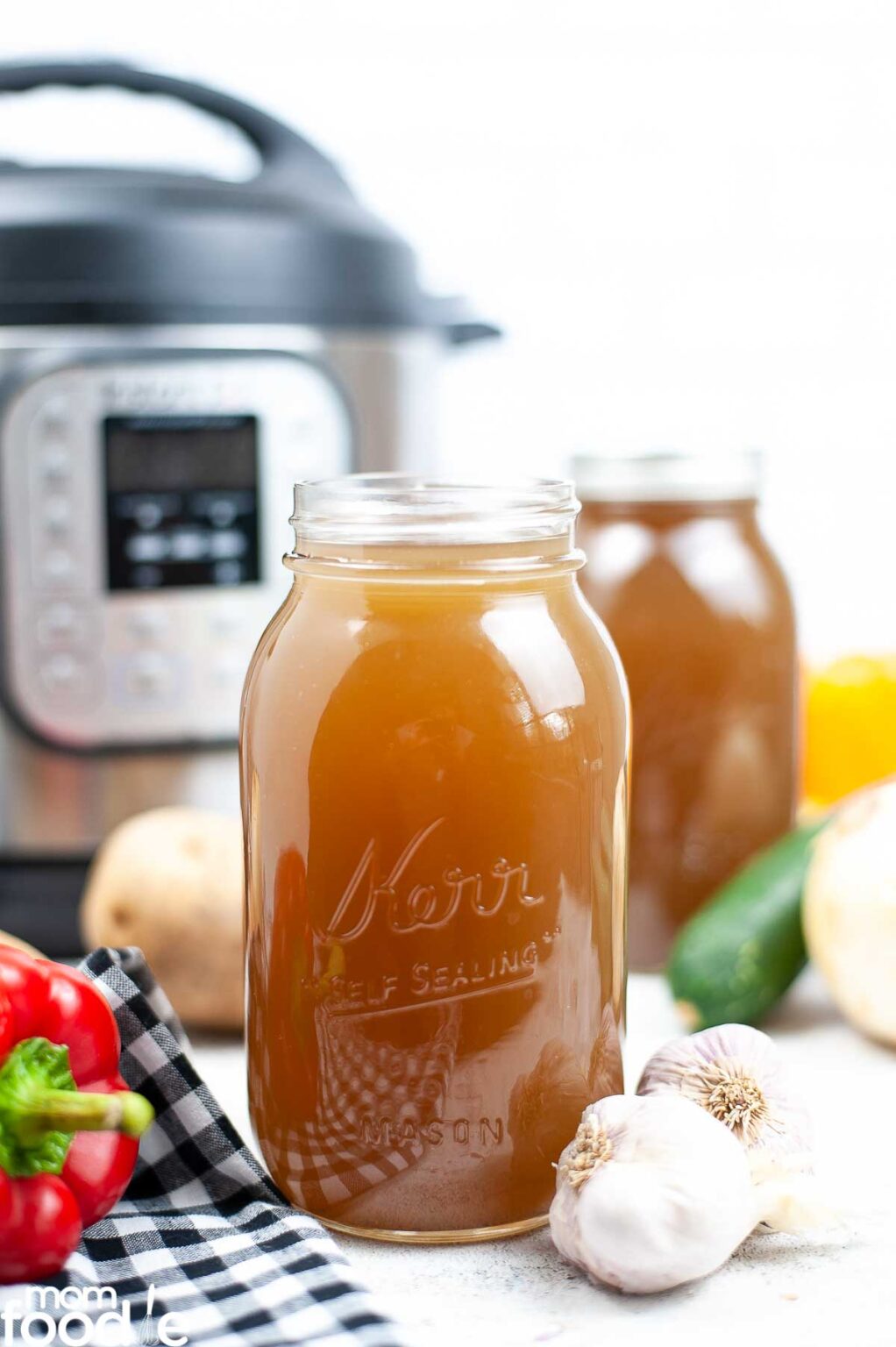 Instant Pot Vegetable Broth Mom Foodie