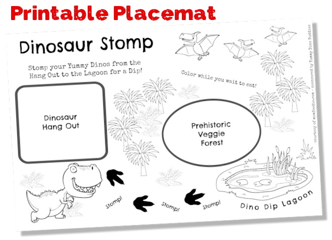 Dinosaur Placemat Printable