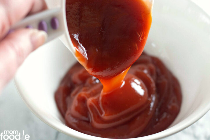 traditional ketchup from a bottle