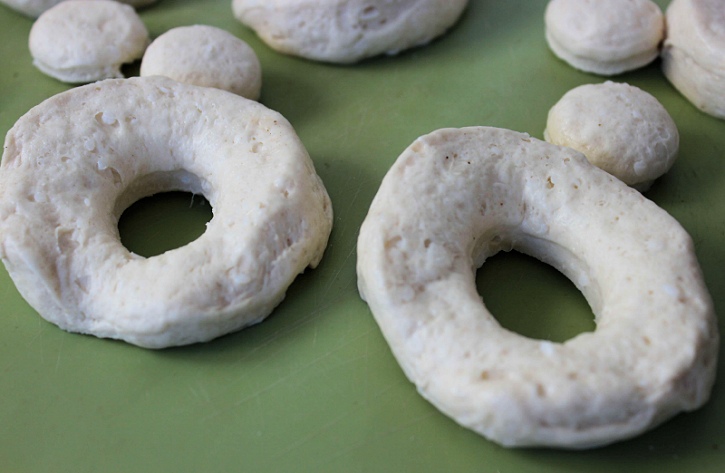 Easy Apple Cider Glazed Donuts - cut outs