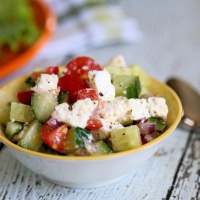 Easy Cucumber Feta Salad Recipe