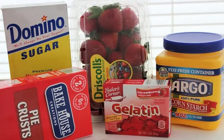  Ingredients for strawberry jello pie