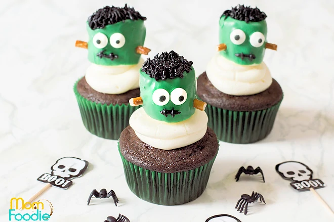 Frankenstein Marshmallow Cupcakes