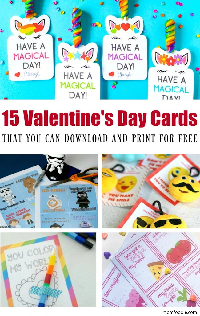 Printable Valentine Cards - 16 Free Cards for Valentine's Day! - Mom Foodie