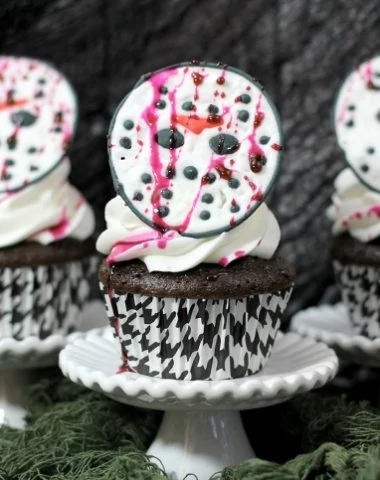 Friday the 13th Jason Vorhees Cupcakes for Halloween