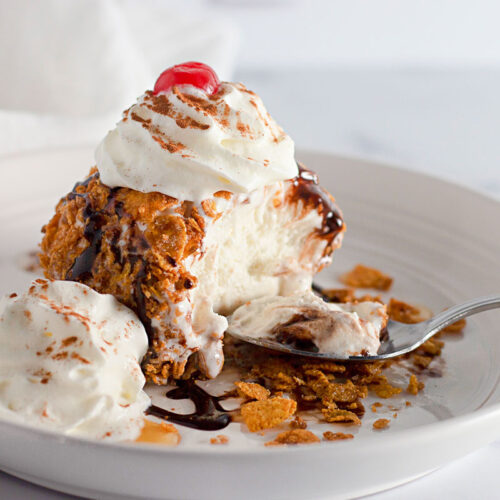 easy Mexican Fried Ice Cream