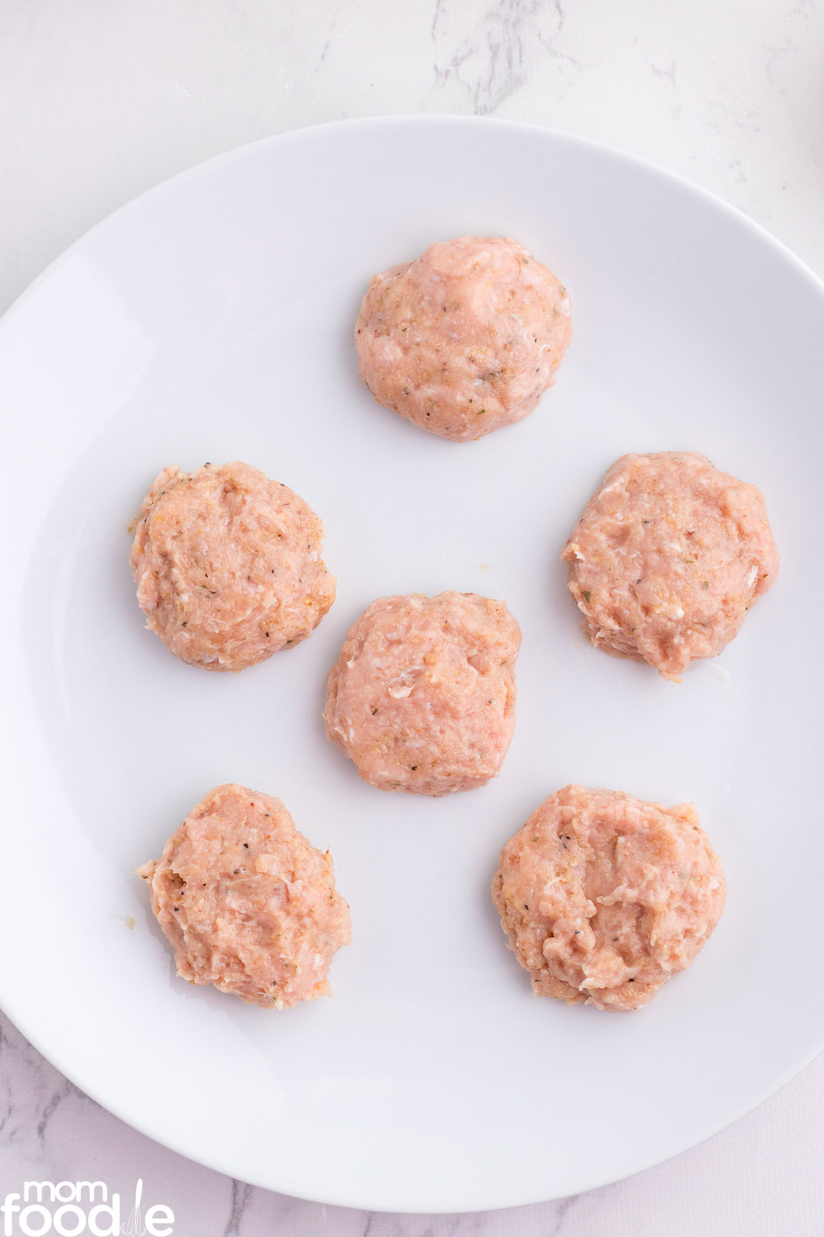 form the ground chicken mixture into nugget shapes