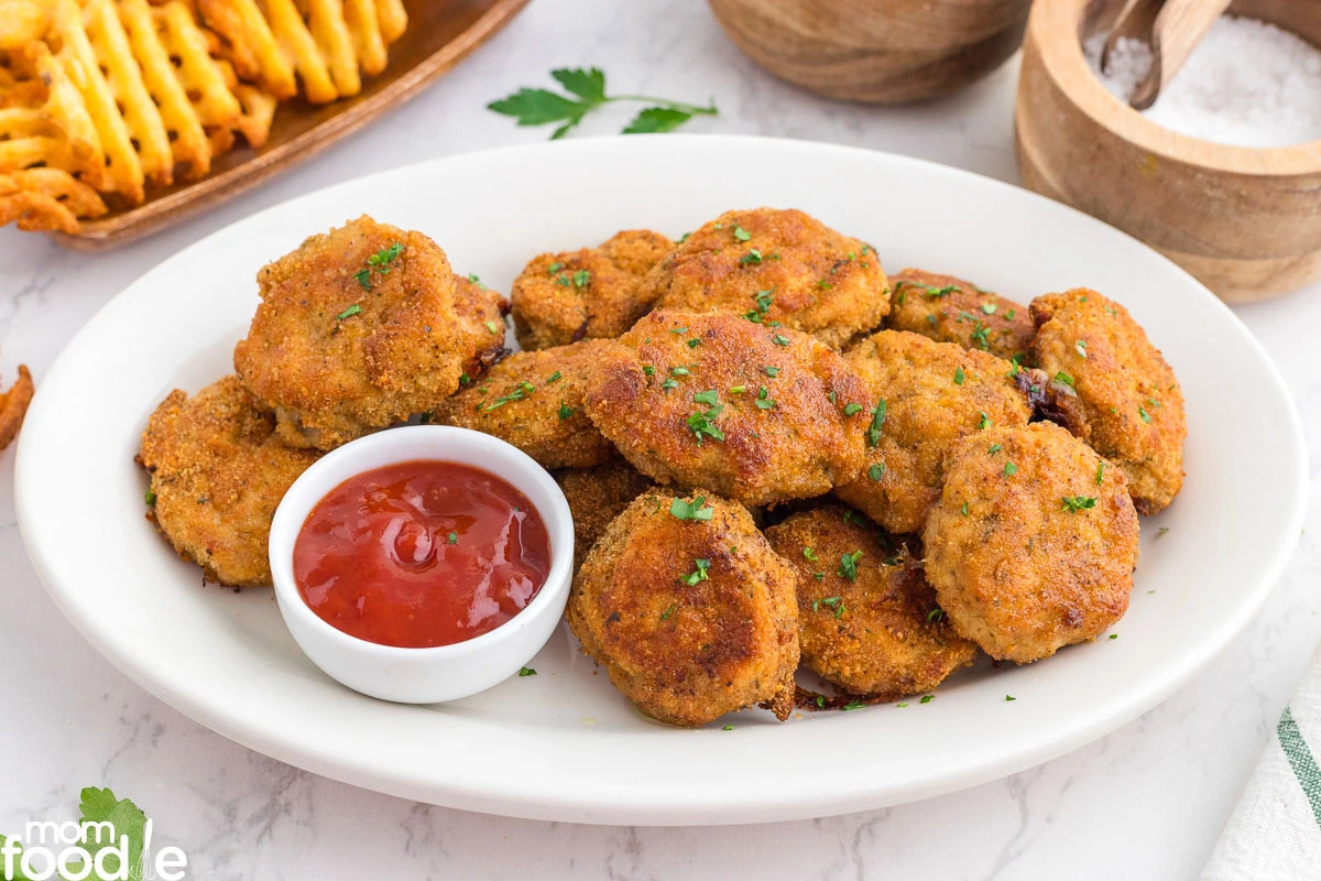 homemade chicken nuggets with ground chicken