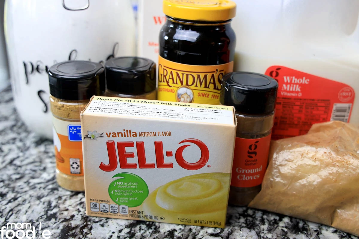 ingredients for gingerbread cream pie