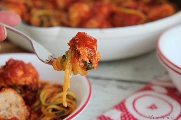 Grain-free Spaghetti and meatballs