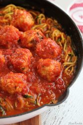 Grain-free meatballs with zucchini noodles