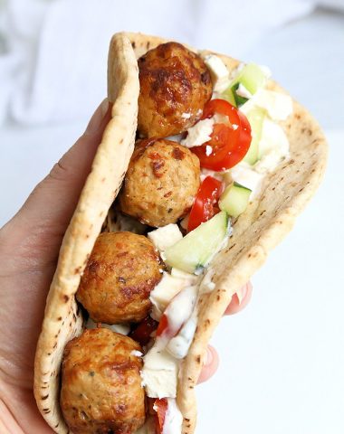 Greek Meatball Pita