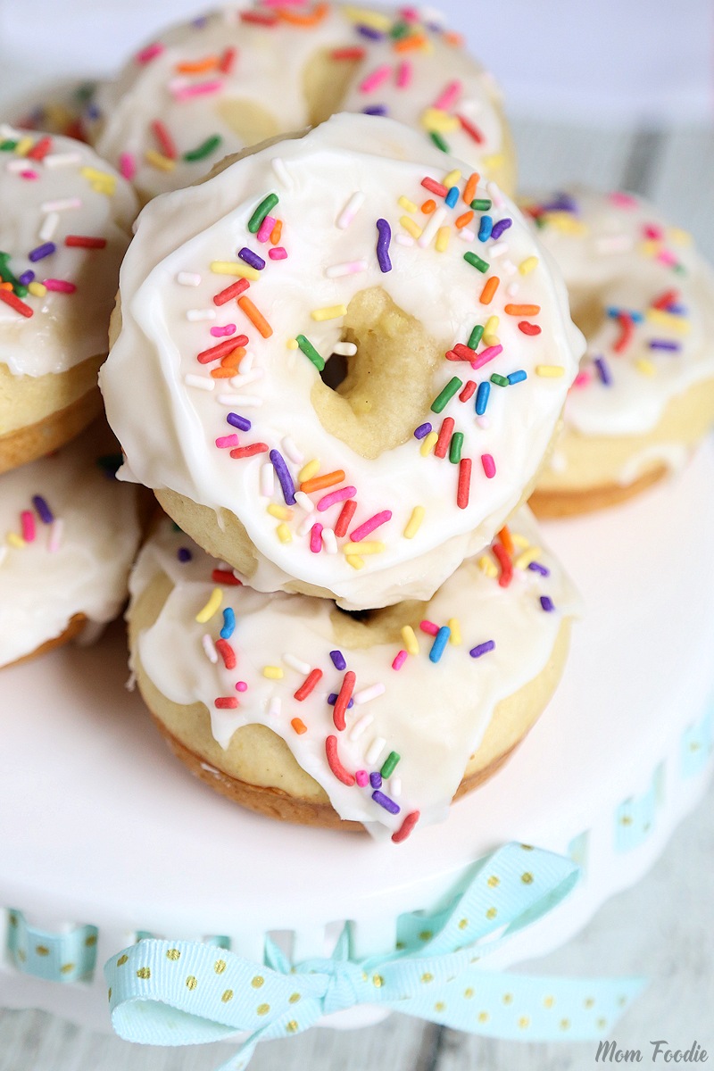 Iced Lemon Donuts Recipe with Greek Yogurt in the Batter Mom Foodie