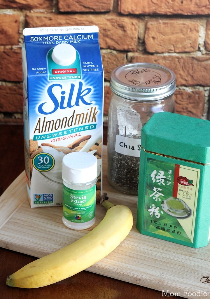 Green Tea Chia Smoothie Ingredients