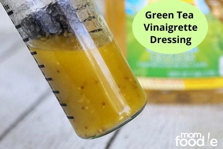 Green Tea Vinaigrette dressing in bottle