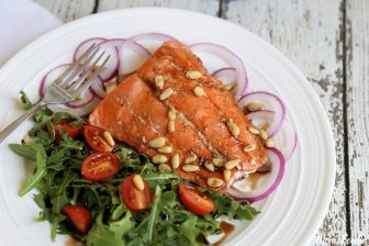 Grilled Balsamic Salmon Salad