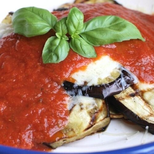 Grilled eggplant parmesan recipe