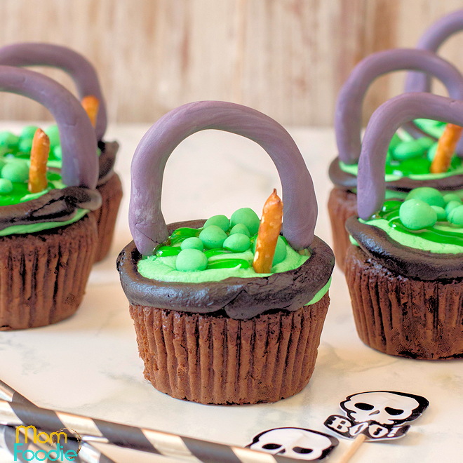 Halloween Cauldron Cupcakes
