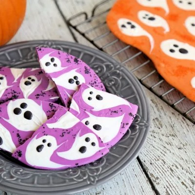 Halloween Ghost Candy Bark