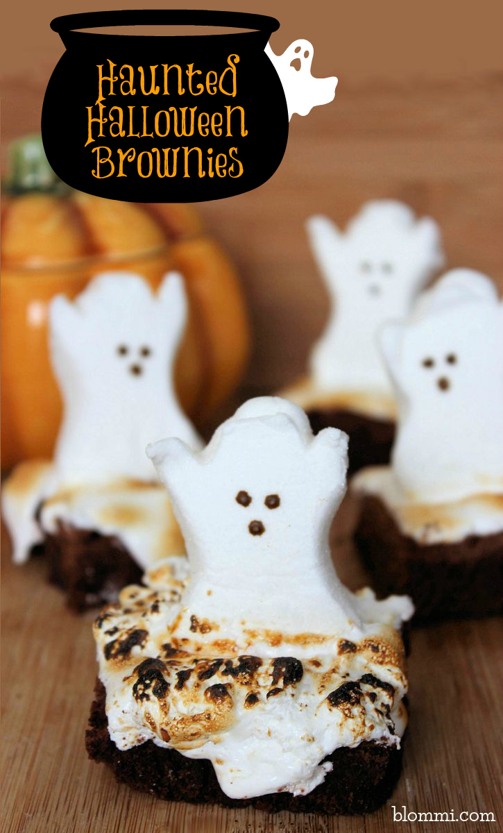 Haunted Halloween Ghost Brownies