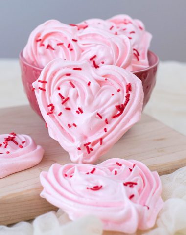 Heart Meringue Cookies