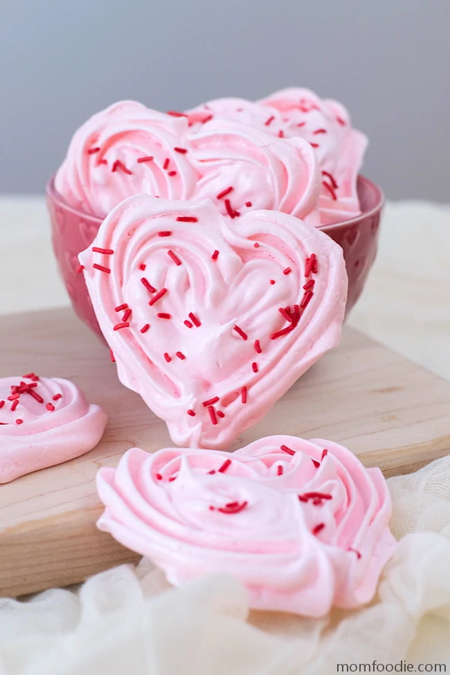 Heart Meringue Cookies