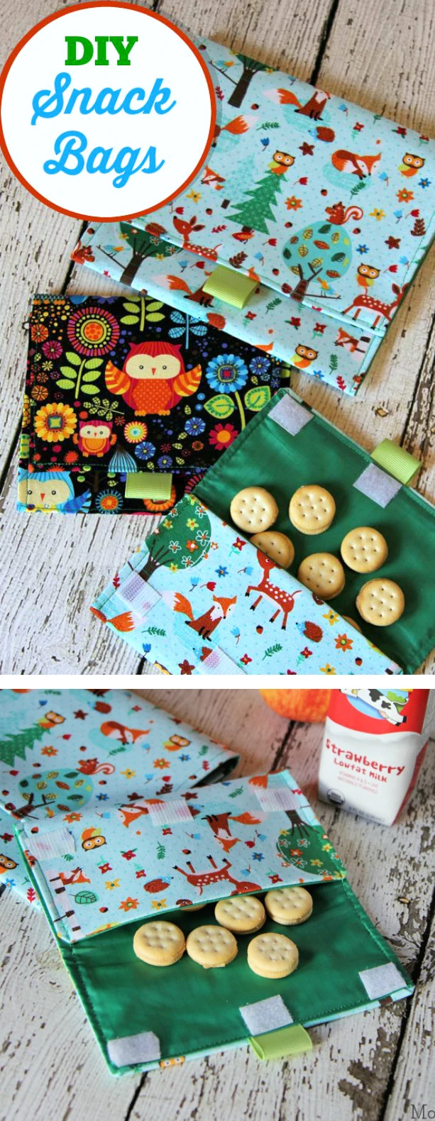 Cute DIY Reusable Snack Bags: Easy Sewing Project - Mom Foodie