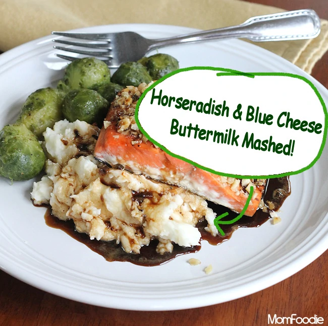 Horseradish & Blue Cheese Buttermilk Mashed potatoes recipe