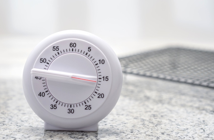 timer indicating how long to cook crock pot meatloaf