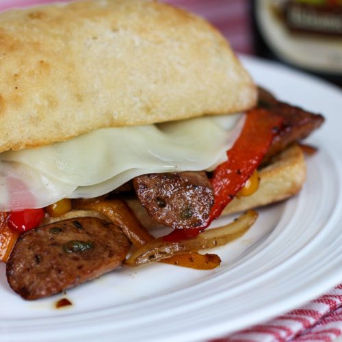 Balsamic Sausage Pepper Sandwich