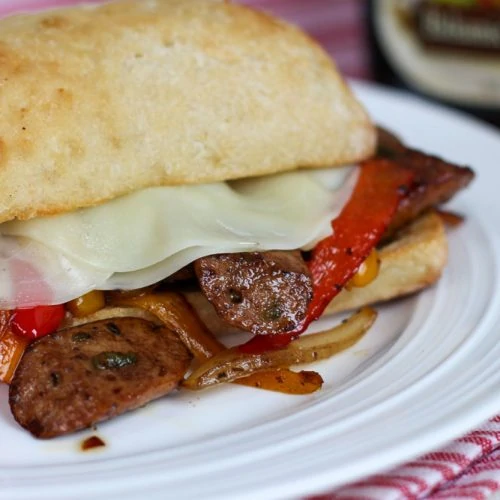 Balsamic Sausage Pepper Sandwich