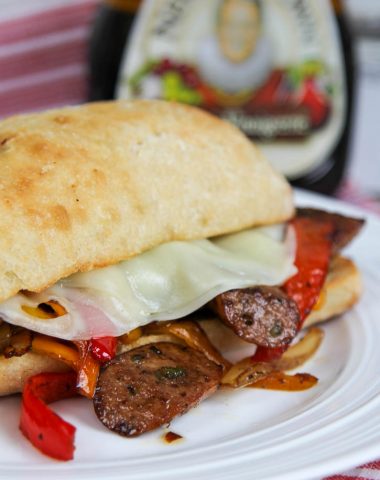 Balsamic Sausage Pepper Sandwich