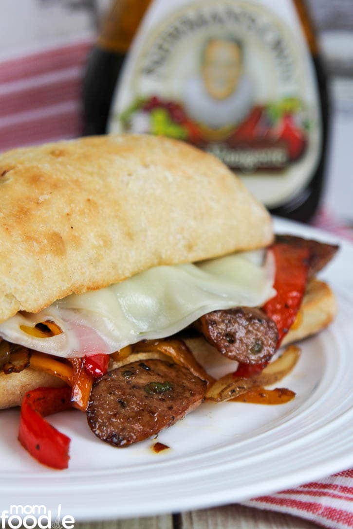 Balsamic Sausage Pepper Sandwich