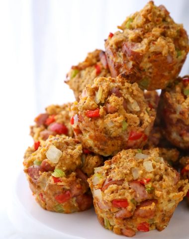 smoked sausage stuffing muffins