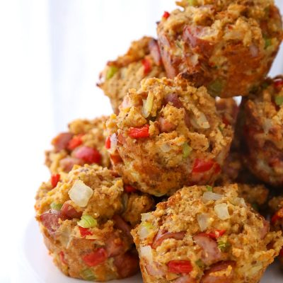 smoked sausage stuffing muffins