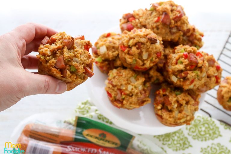 Smoked Sausage Stuffing Muffins Mom Foodie