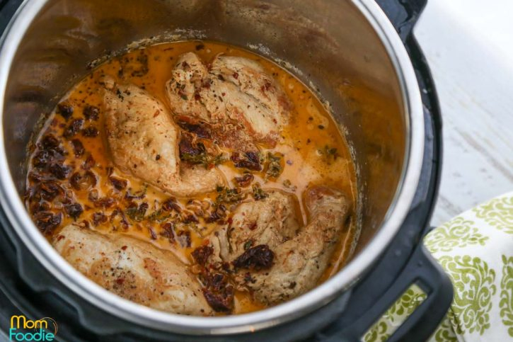 Instant Pot cream chicken with sundried tomatoes