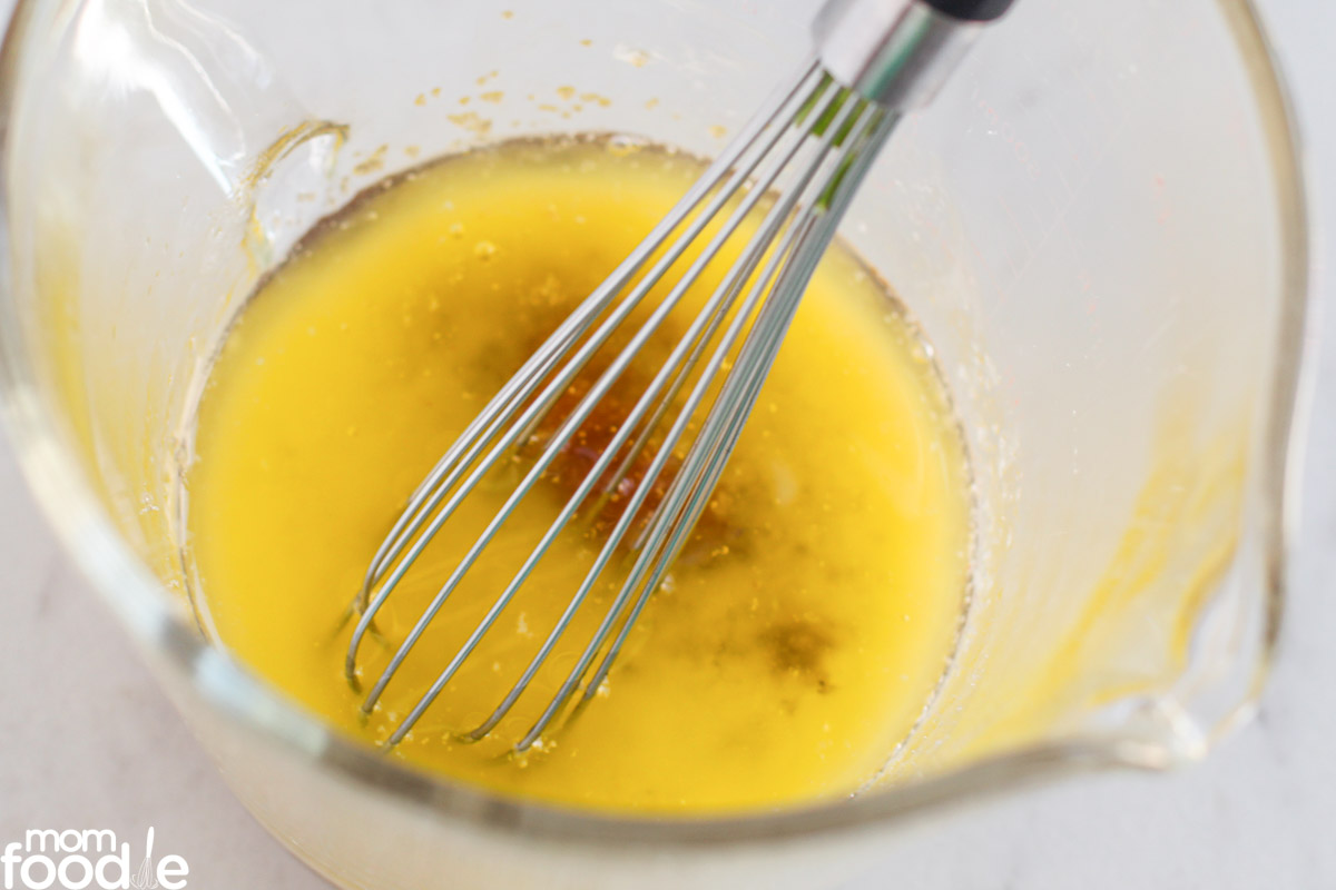 butter and brown sugar mixture