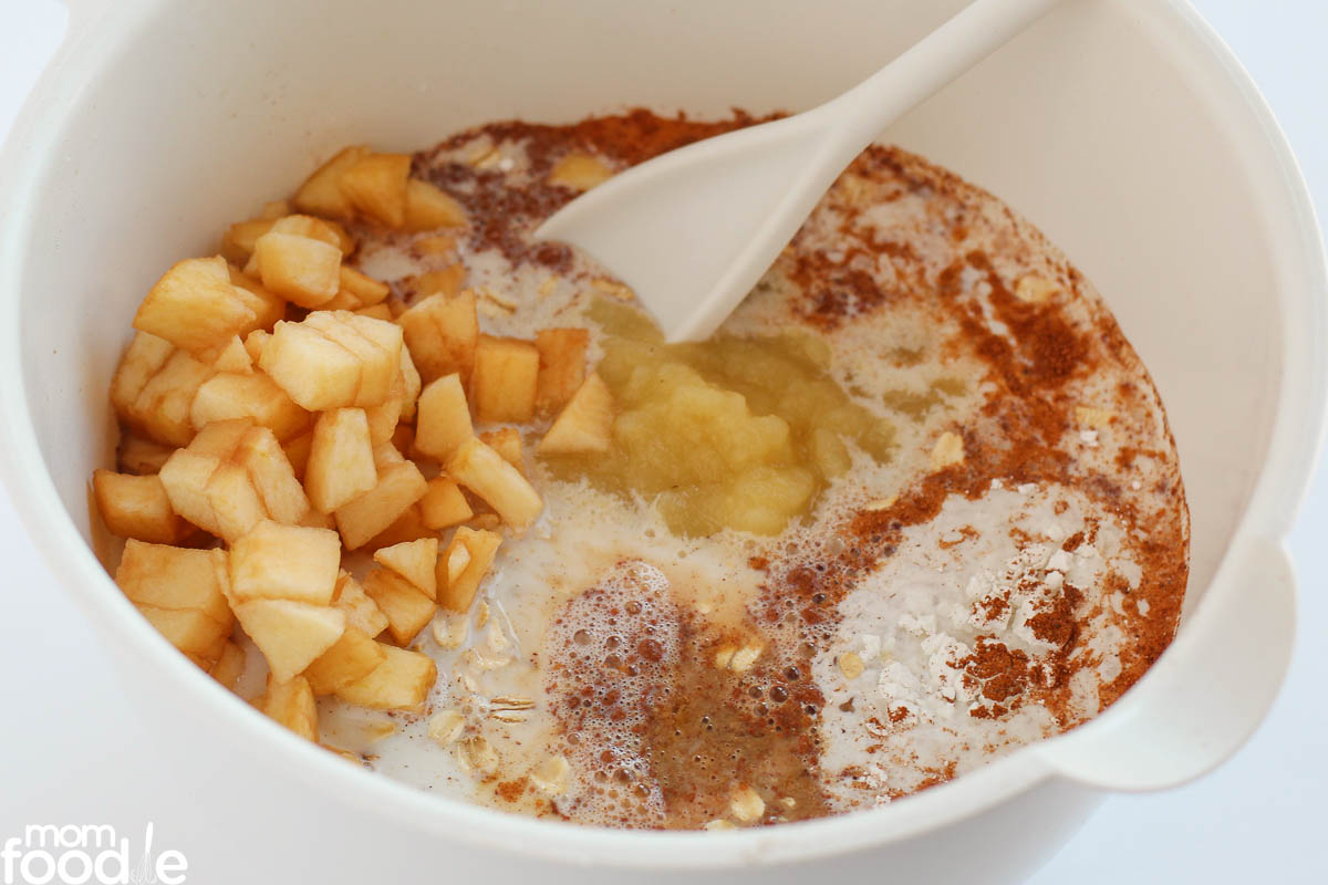add apple oats and spices