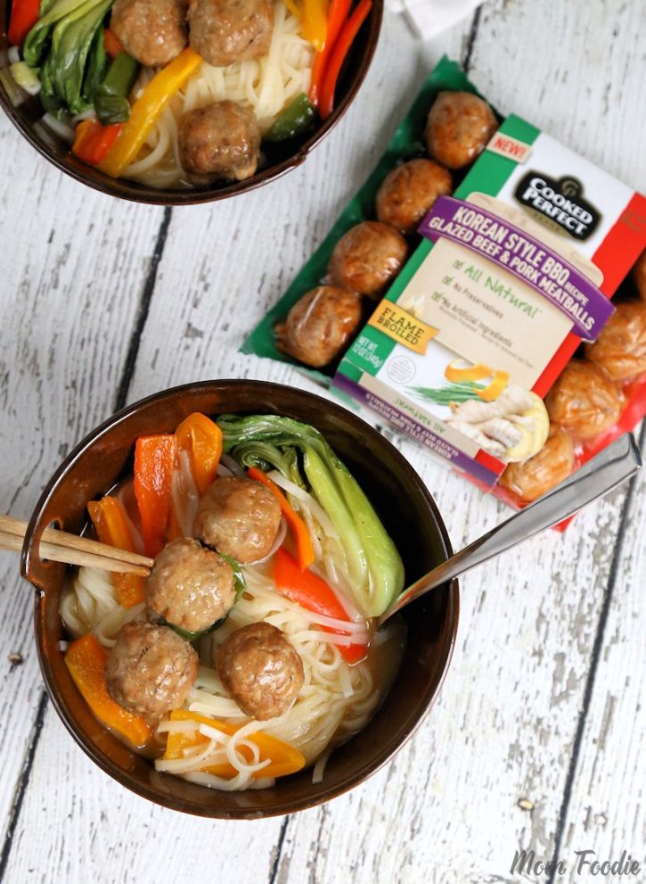 Easy Korean Meatballs Hot Pot Recipe w/ Noodles Mom Foodie