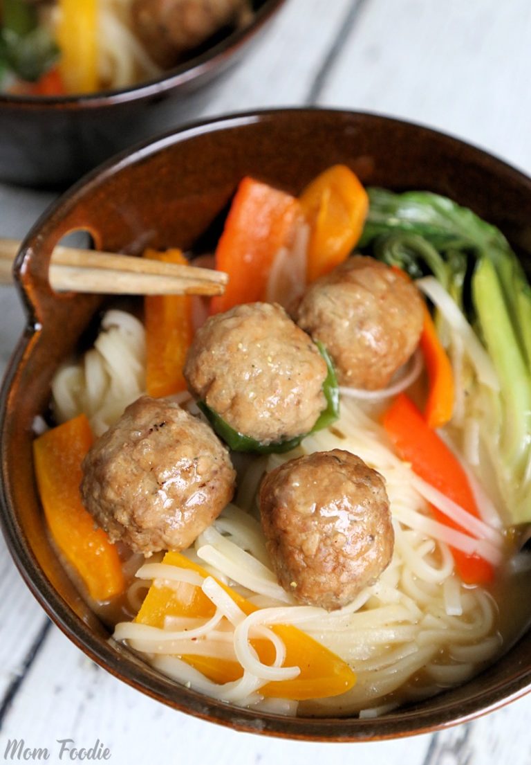 Easy Korean Meatballs Hot Pot Recipe w/ Noodles - Mom Foodie