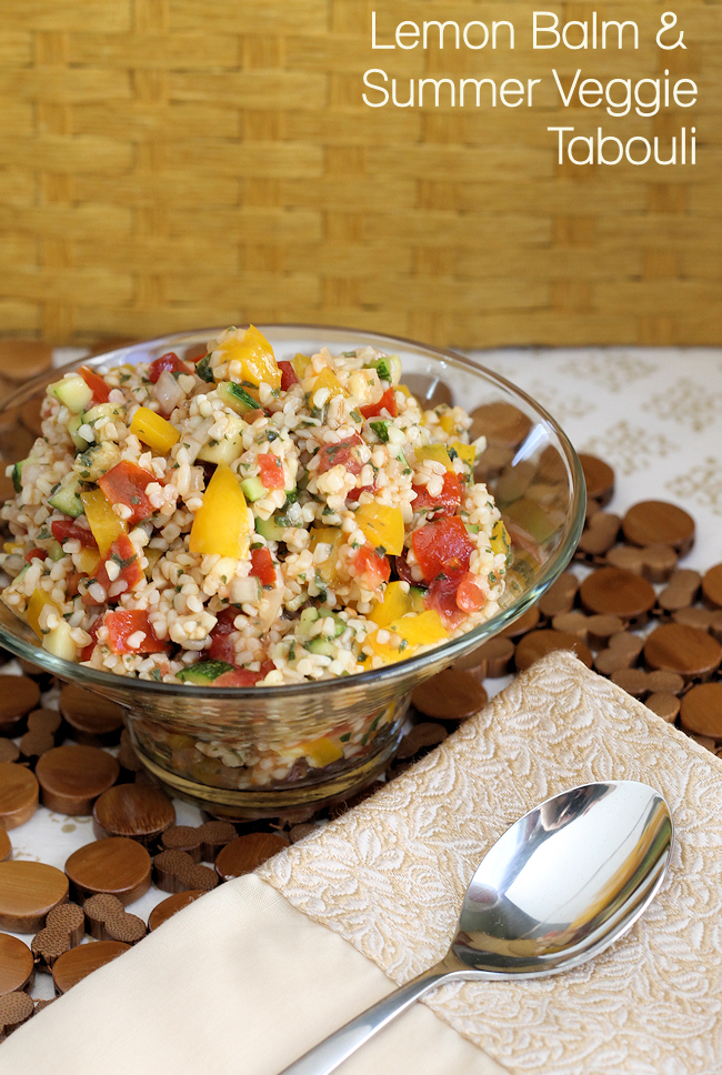 Lemon Balm & Summer Veggie Tabouli